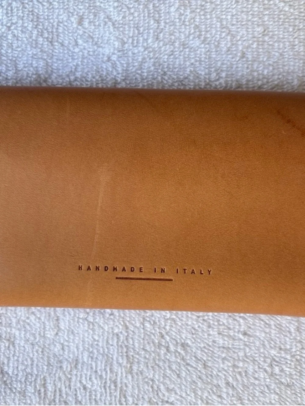 Jacques Marie Mage Tan Leather Eyewear Case OS